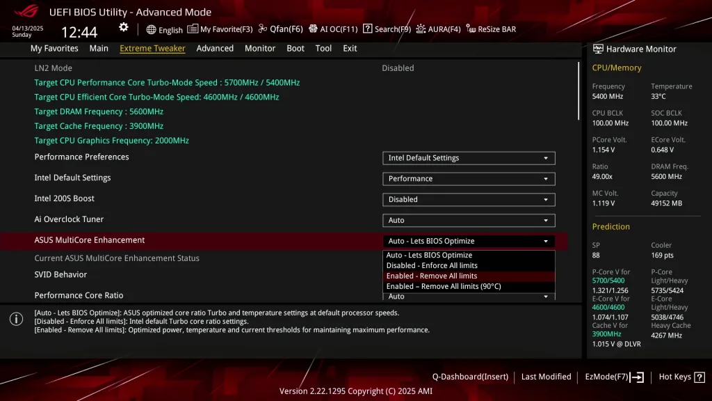 asus multicore enhancement