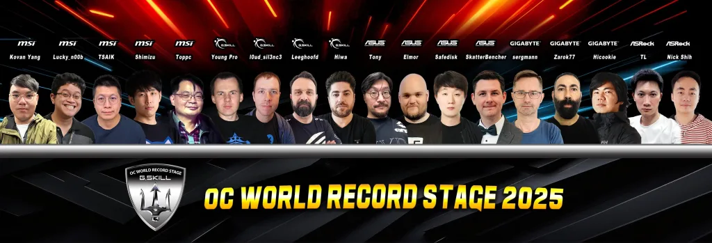 G.SKILL OC World Record Stage 2025