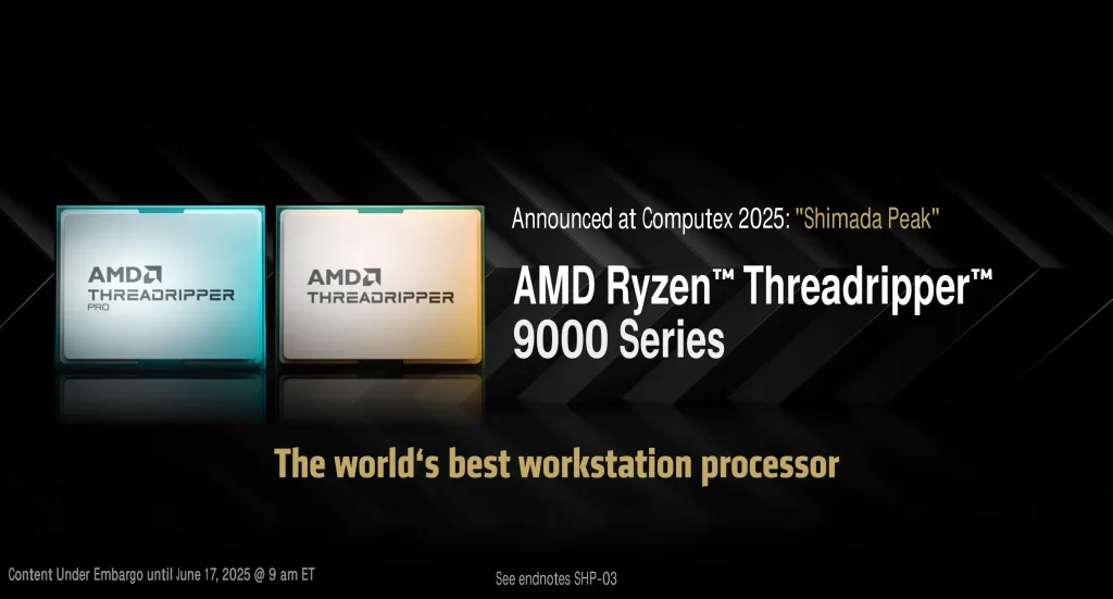 amd ryzen threadripper 9000 series
