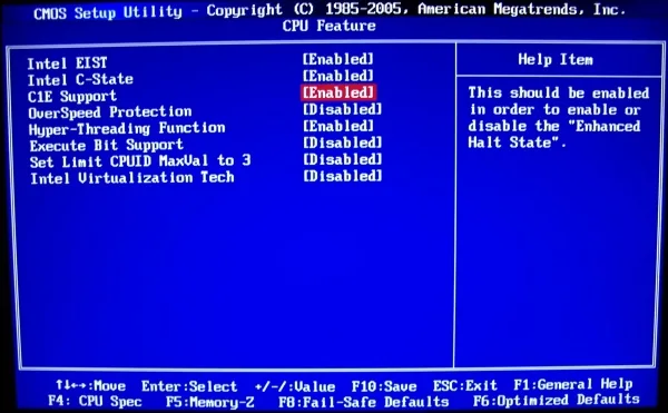 msi p55-gd80 c1e support bios