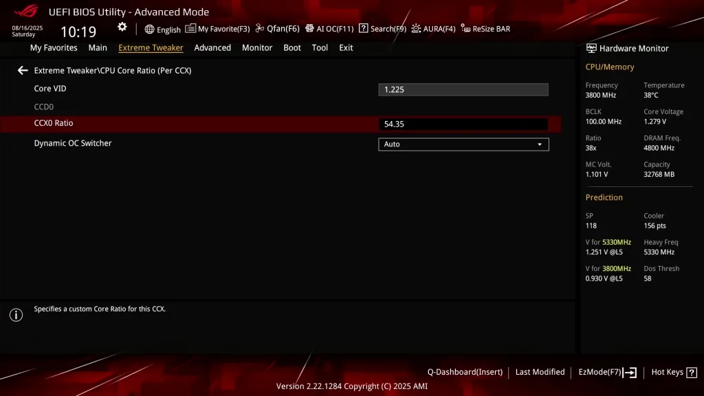 ryzen 9000 ccx0 ratio step