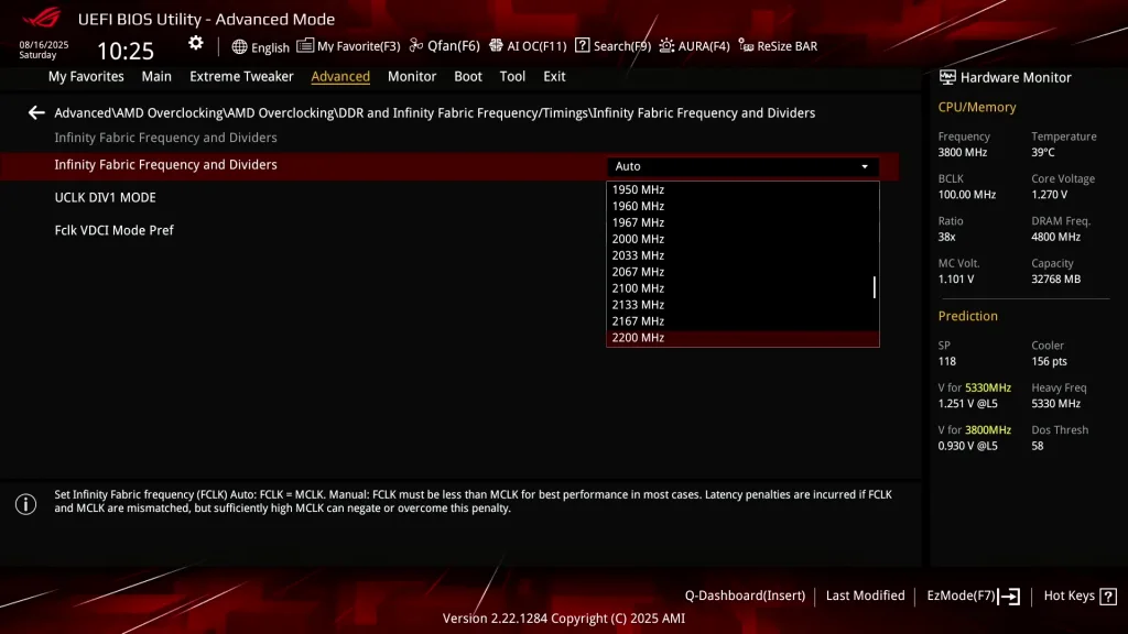 ryzen 7 9700f fclk