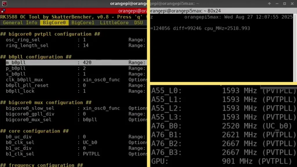 rockchip rk3588 xoc oc tool base
