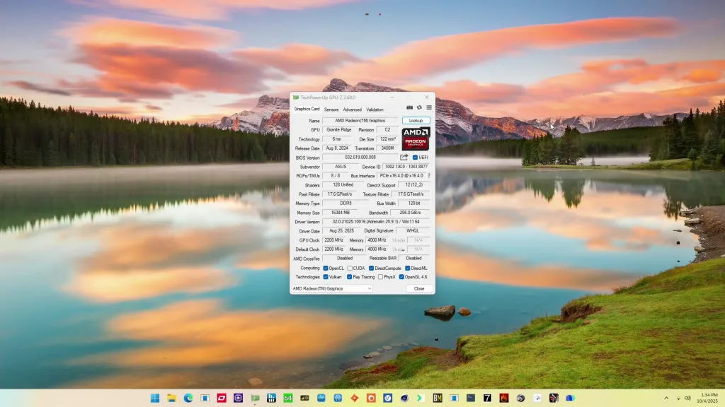 radeon graphics (ryzen 9000) artifacts on desktop when overclocking gpu