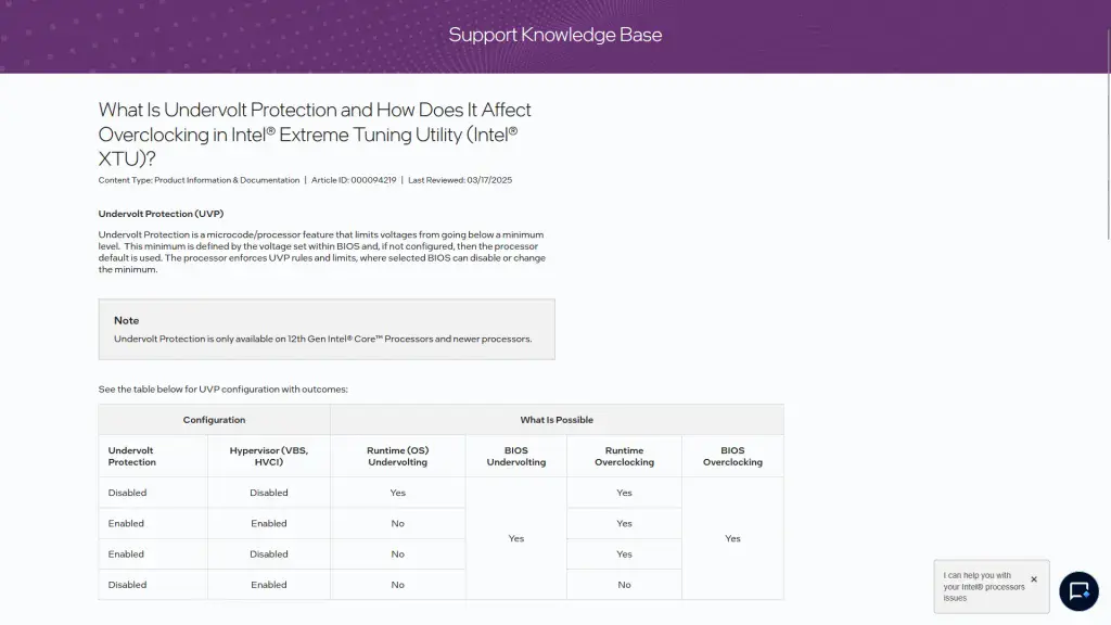 intel undervolt protection