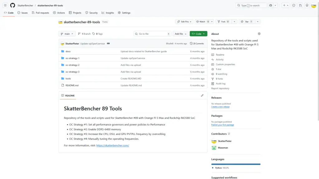 skatterbencher orangepi 5 max tools