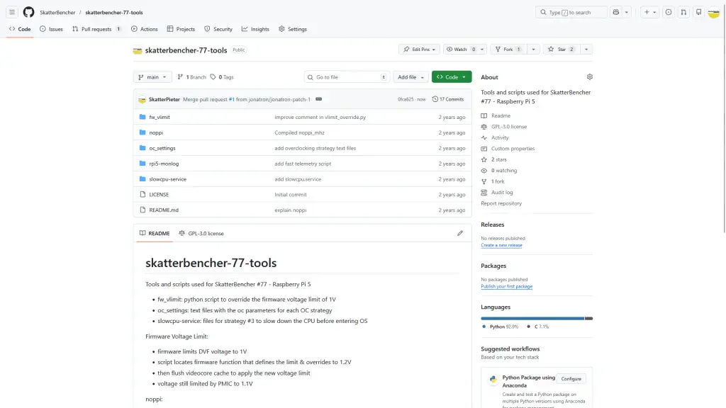 skatterbencher raspberry pi 5 tools