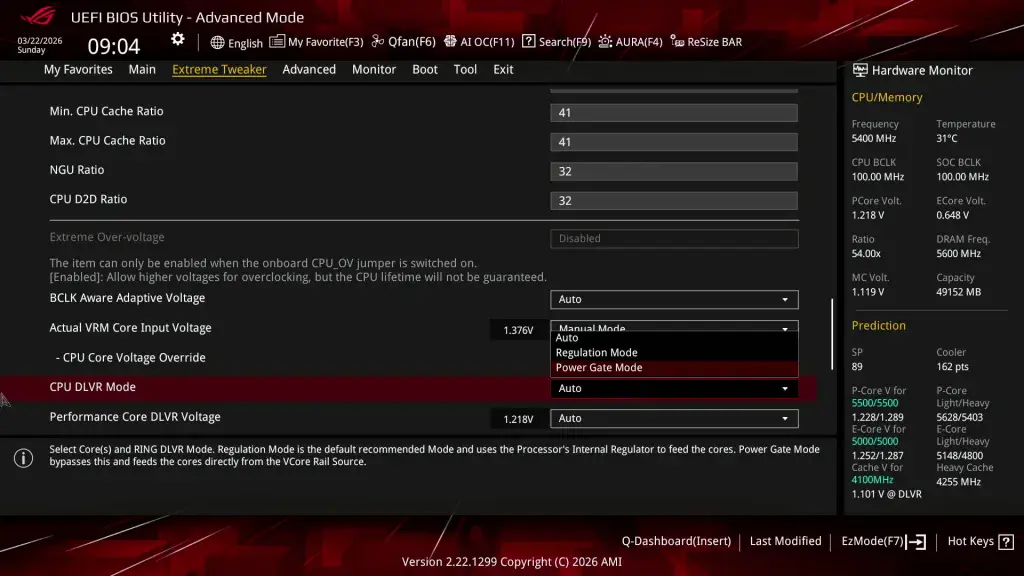 enable arrow lake dlvr bypass mode