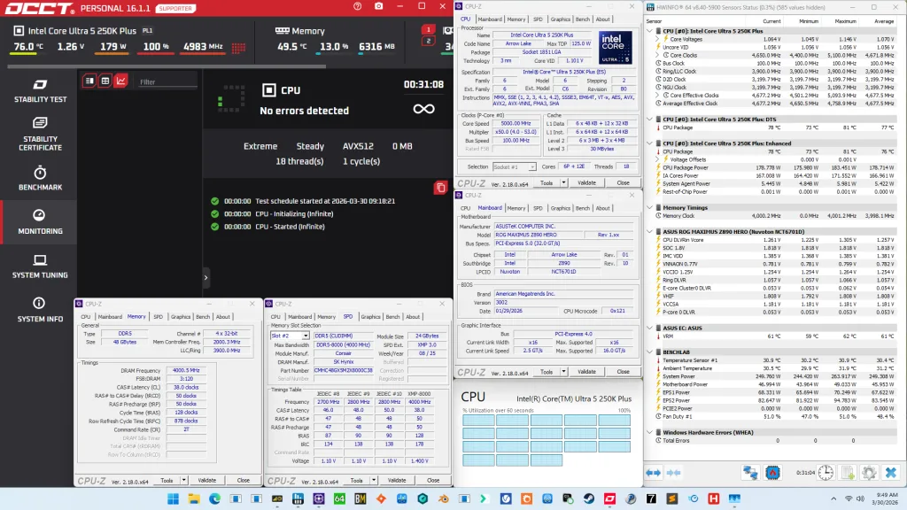250k plus 200s boost occt avx512